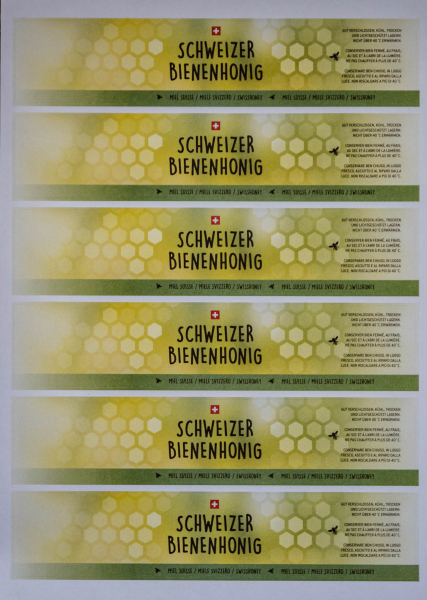 Etikette, A4, Neu grün 1 Bogen à 6 Stk.